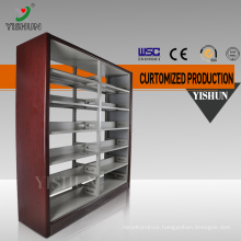 China manufacturer Double Side School Library Book Display Shelf / Wholesale Bookshelves / metal book shelf